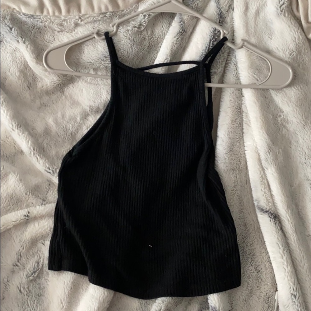 black halter top
